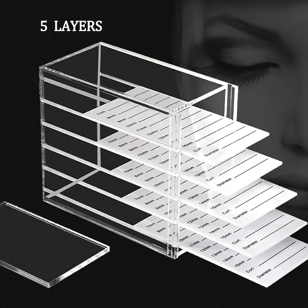 Lash Tray Organizer - Scatola di immagazzinaggio per estensioni delle