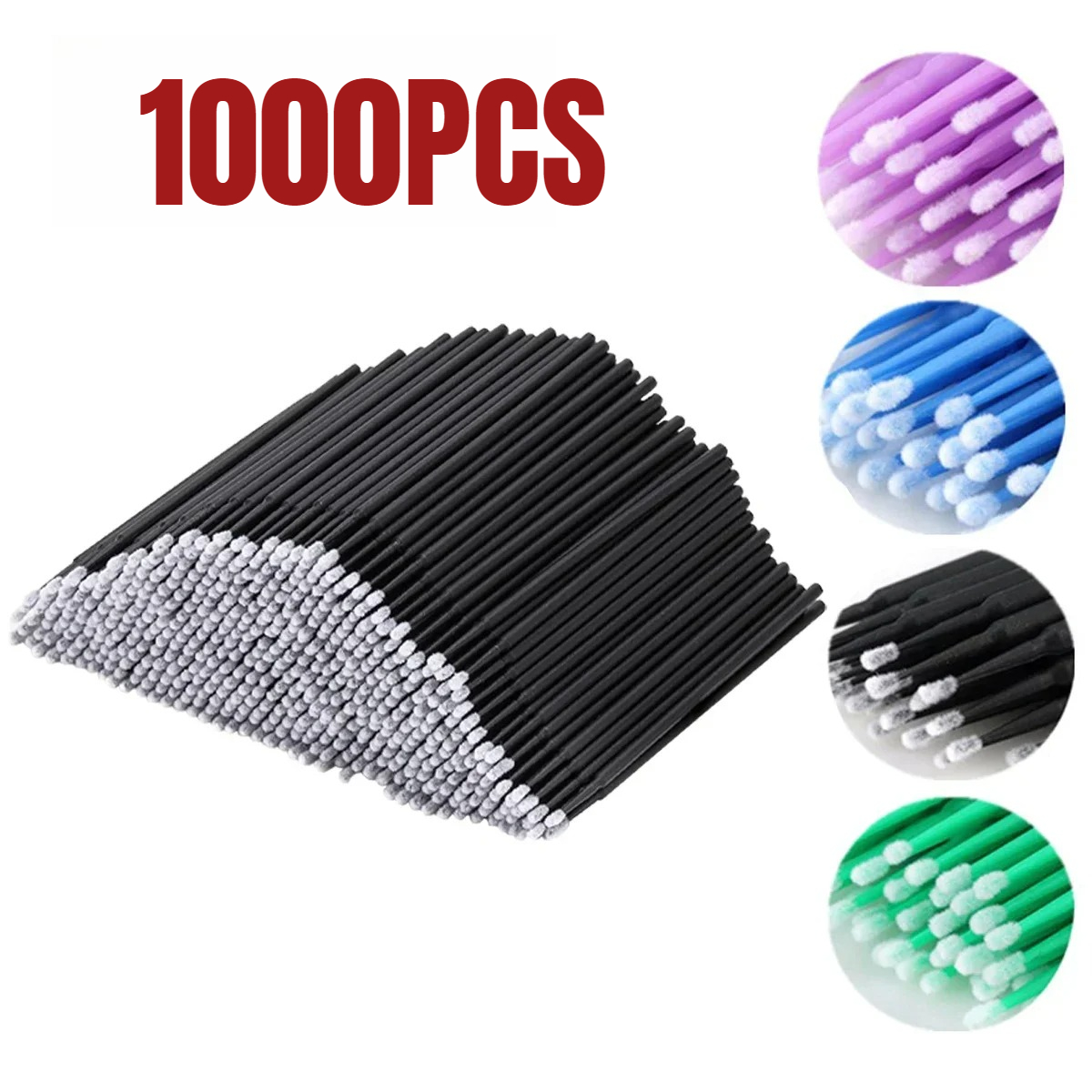 Eyelash Extension Removal - 1000/500PCS Spazzola per la pulizia delle