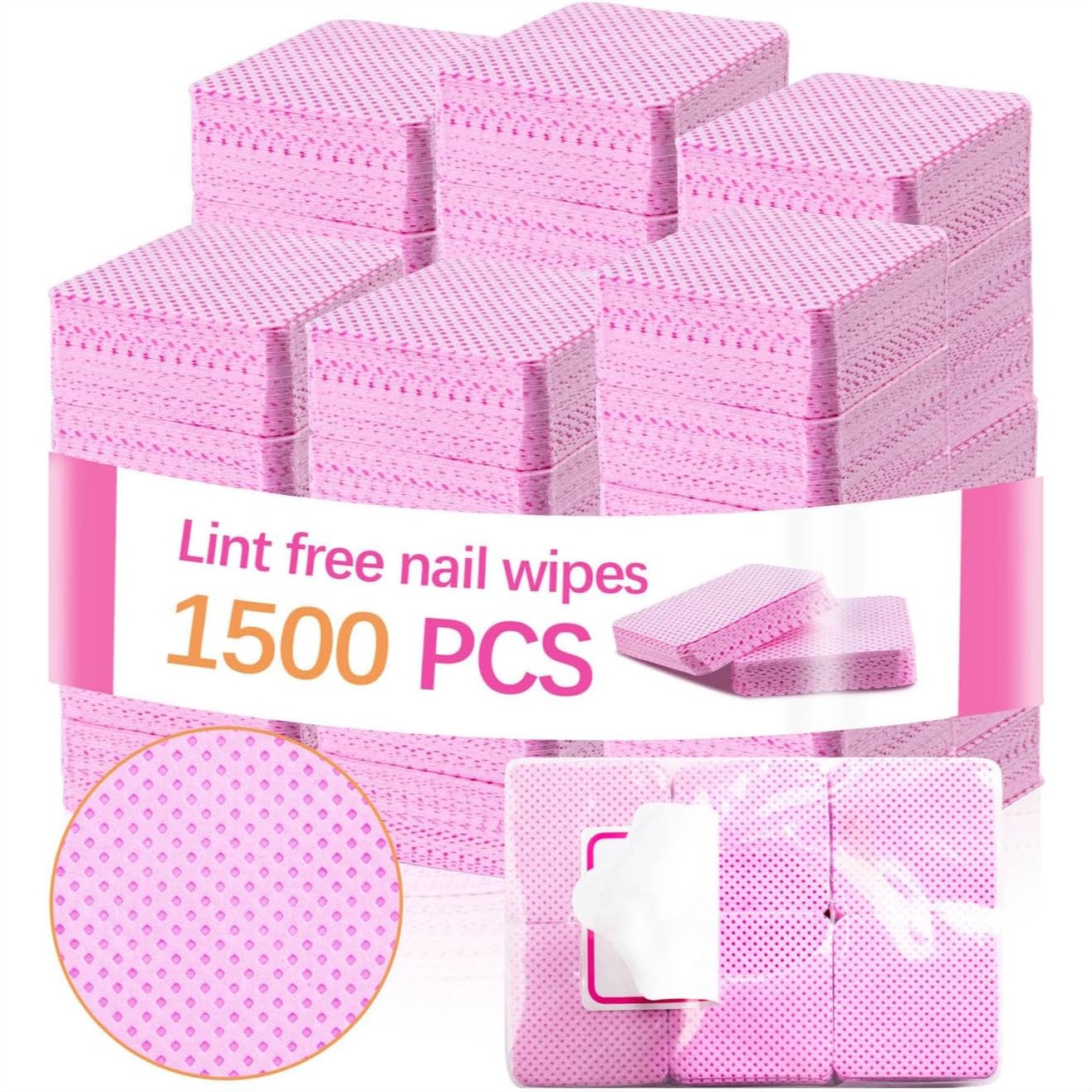 Eyelash Extension Removal - 1500 Pezzi Salviette Senza Pelucchi per