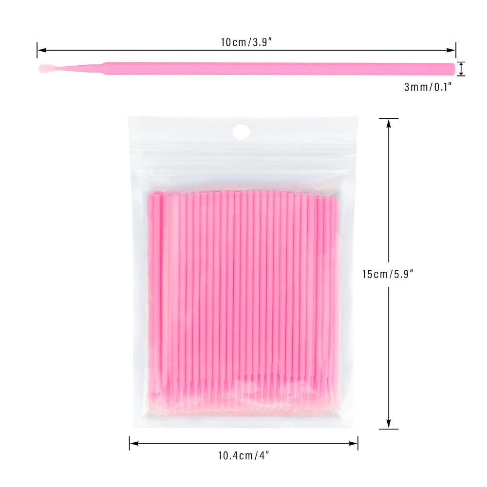 Eyelash Extension Removal - 500 Pezzi di Bastoncini di Cotone