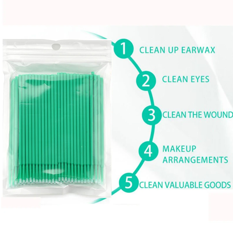 50/100PCS Micro Spazzole Usa E - Eyelash Extension Removal recensione e prezzo