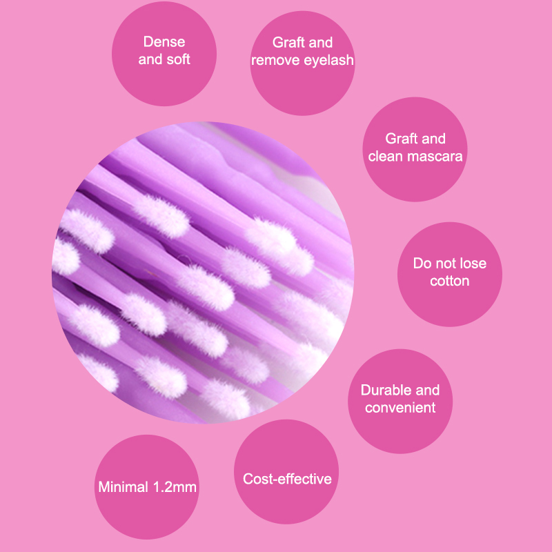 50/100PCS Micro Spazzole Usa E - Eyelash Extension Removal recensione e prezzo