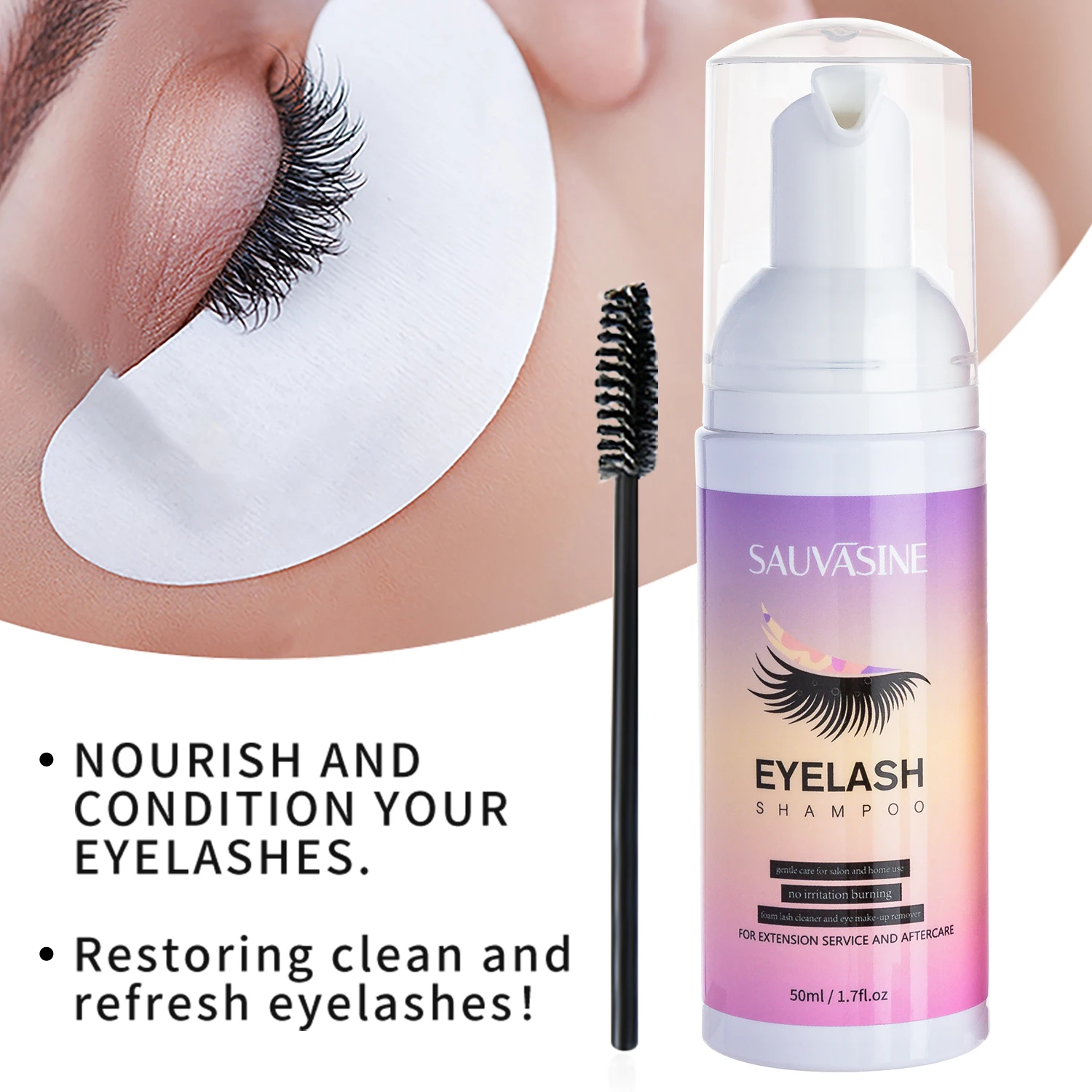 5/10PCS 50ML Estensione Delle  - Eyelash Extension Wash Kit recensione e prezzo