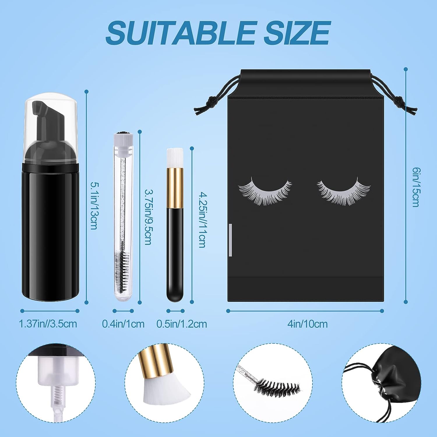 Set per la pulizia delle cigli - Eyelash Extension Wash Kit recensione e prezzo