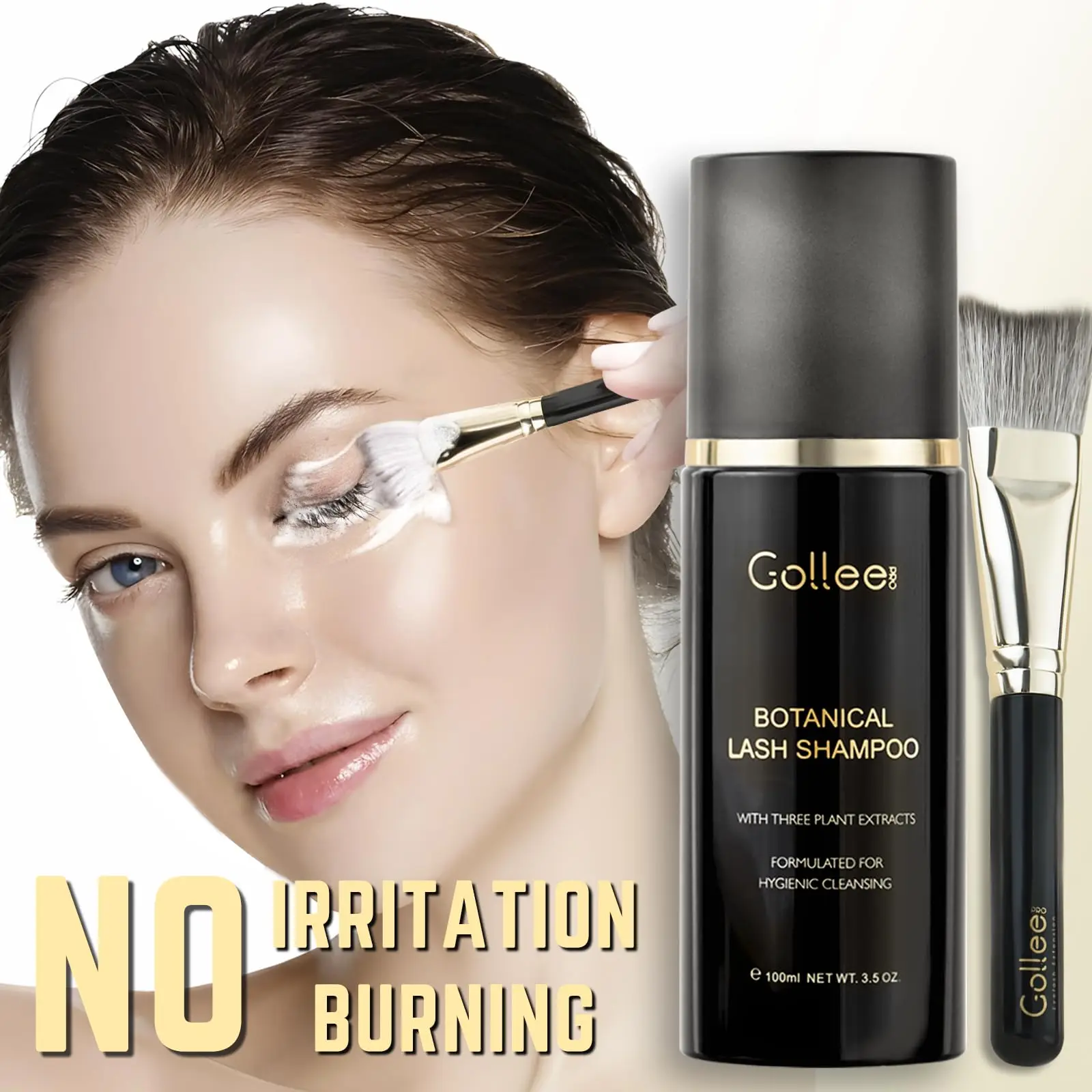 Gollee 100ml Mousse detergente - Eyelash Extension Wash Kit recensione e prezzo